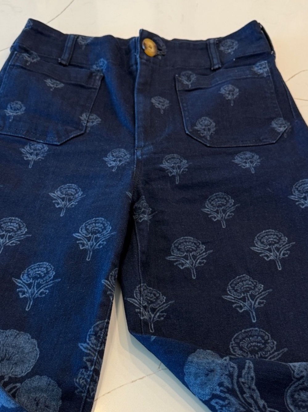 ANTHROPOLOGIE MAEVE THE COLETTE PRINTED WIDE LEG PANT SIZE 32 exc condition - Picture 4 of 8